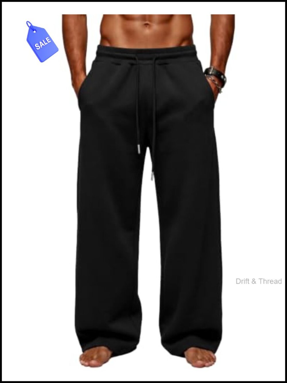 Heavyweight Fleece Baggy Sweatpants with Pockets
